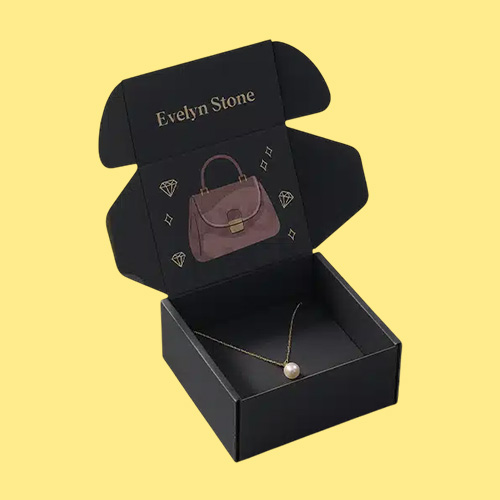 Black Tuck Top Mailer Boxes