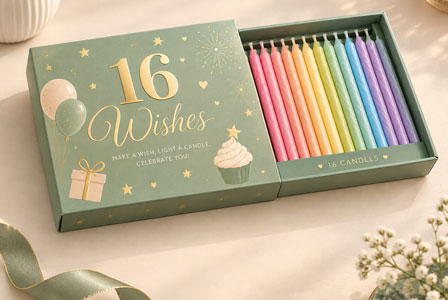 Custom 16 Wishes Candle Boxes 